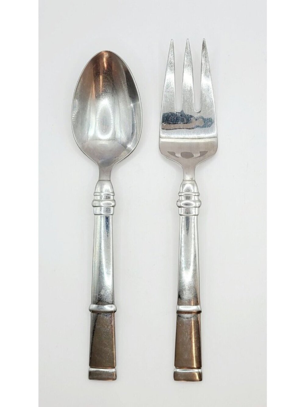 Ralph Lauren Montgomery Flatware Silverware Serving Fork and Spoon Vintage 90's